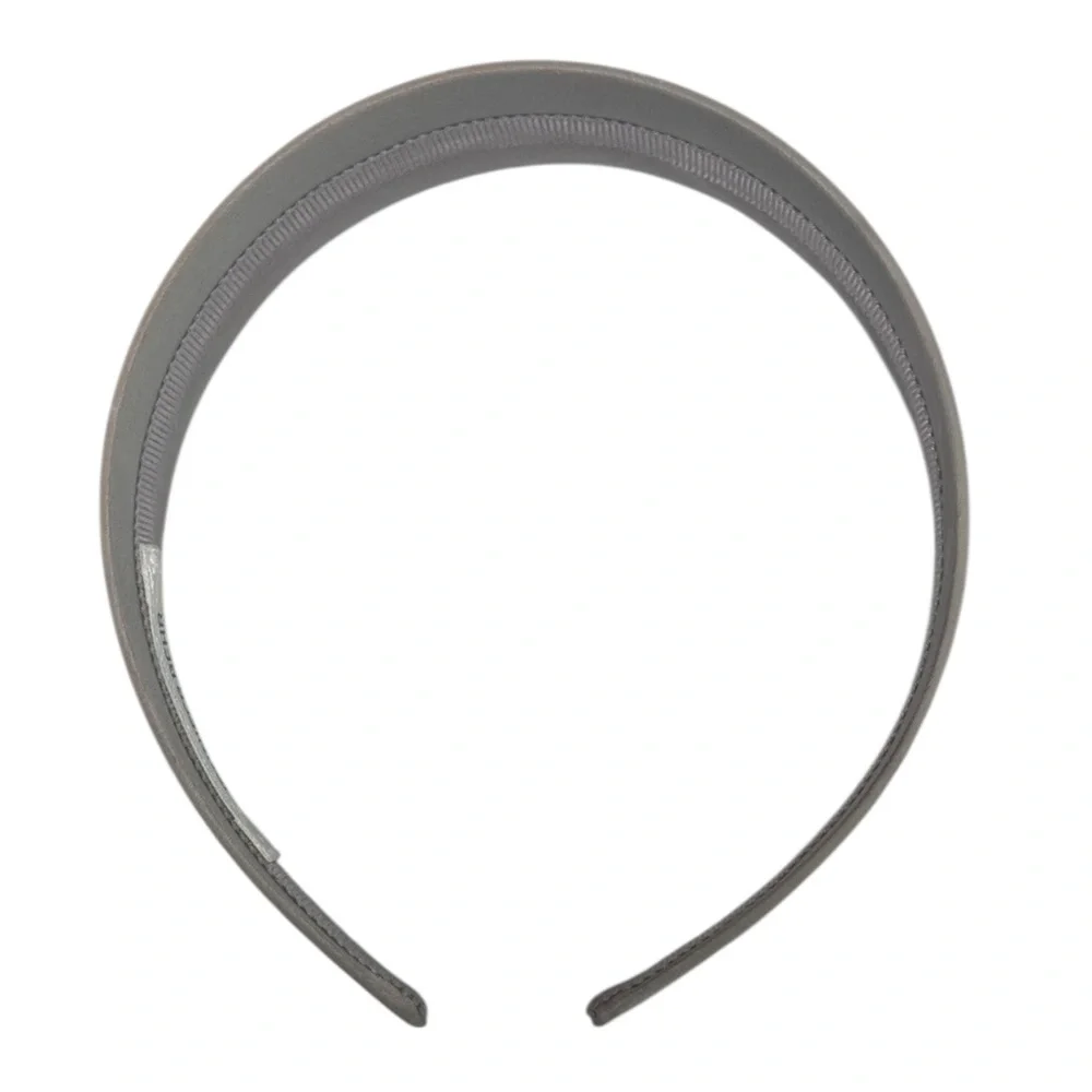 Jennifer Behr Layla Luxurious Satin Headband in a Neutral Oyster Color- O/S